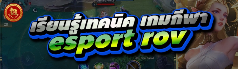 เรียนรู้เทคนิค เกมกีฬา esport rov